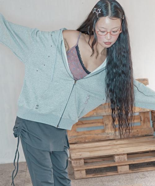 스터드 후드집업_MIWJMFT31C