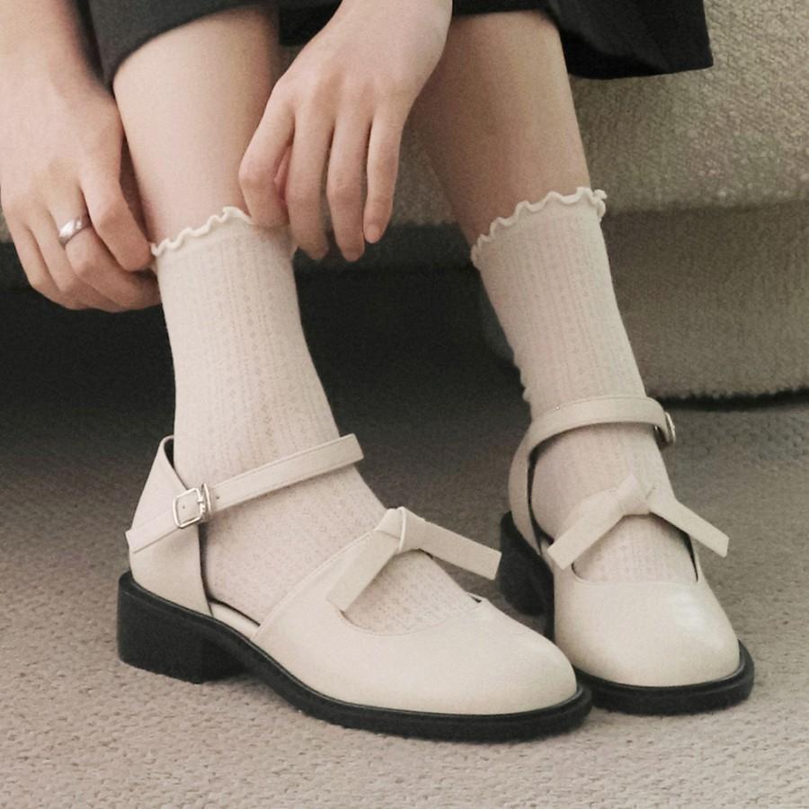 인텐스 by 엘칸토 여성 메리제인 오픈 로퍼 3cm LCWO95I513