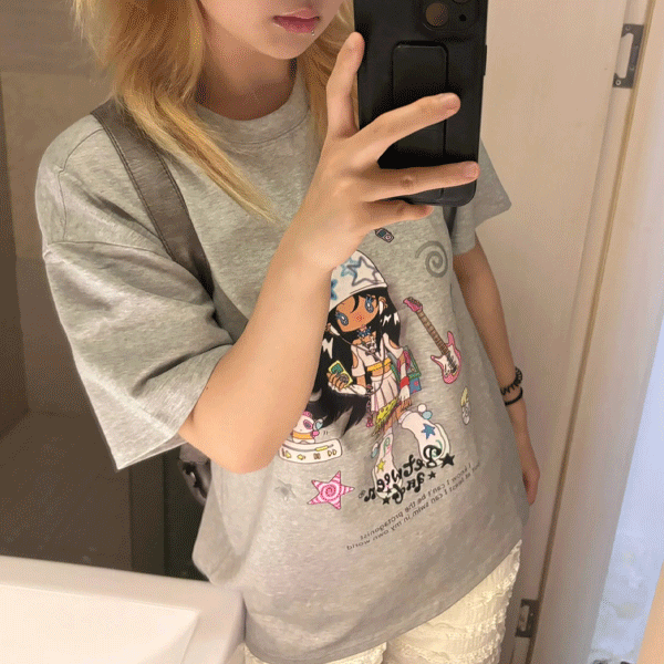 [y2k/유니크] 노에 프린팅 티셔츠