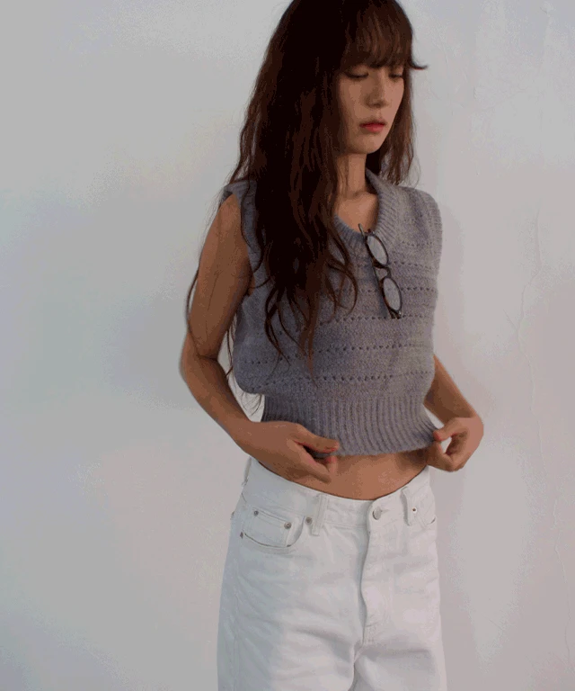 Cozy knit vest (3colors)