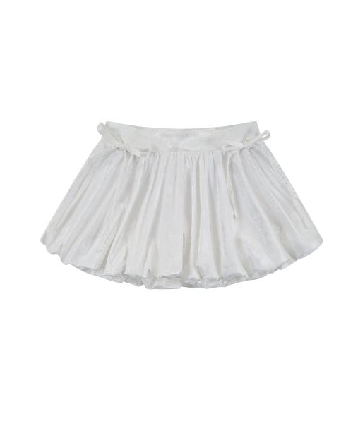 Fairy Ribbon Bubble Skirt White