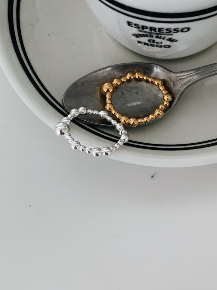 실버925 18K도금 부클 은 반지