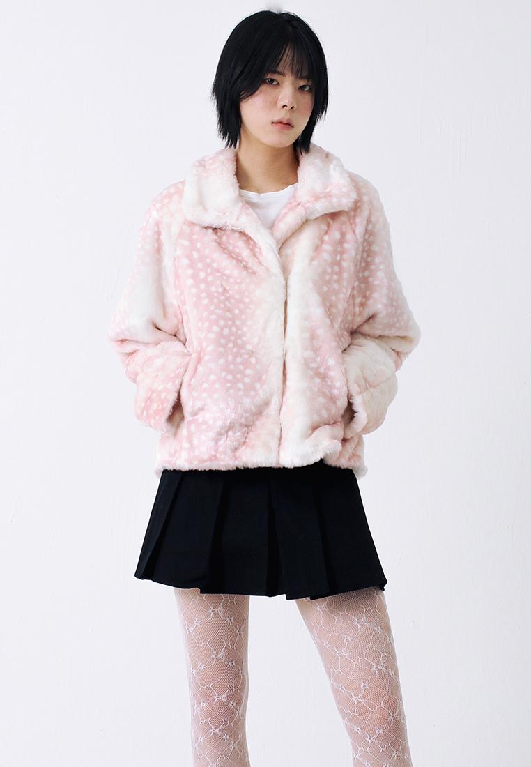 DEER FUR JACKET_PINK