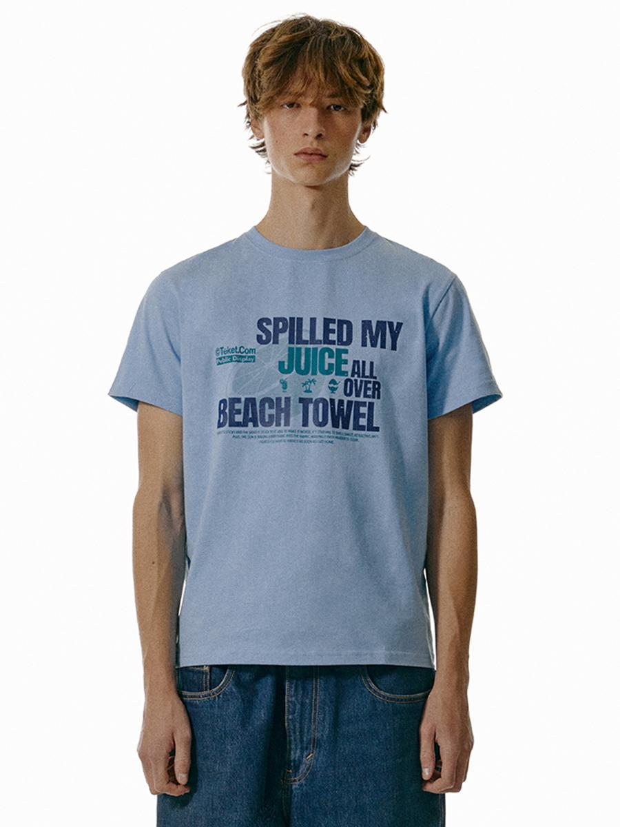 Be Careful Tee Sky Blue