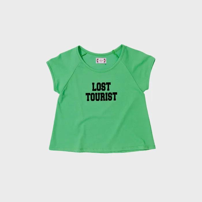 Lost Tourist Tee Neon Green
