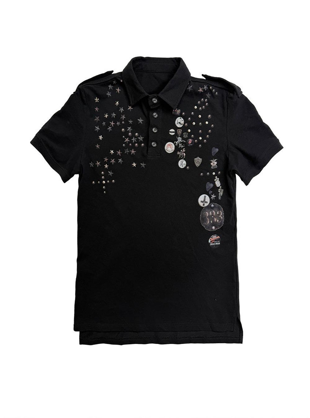 Stud Detail Polo T-Shirt