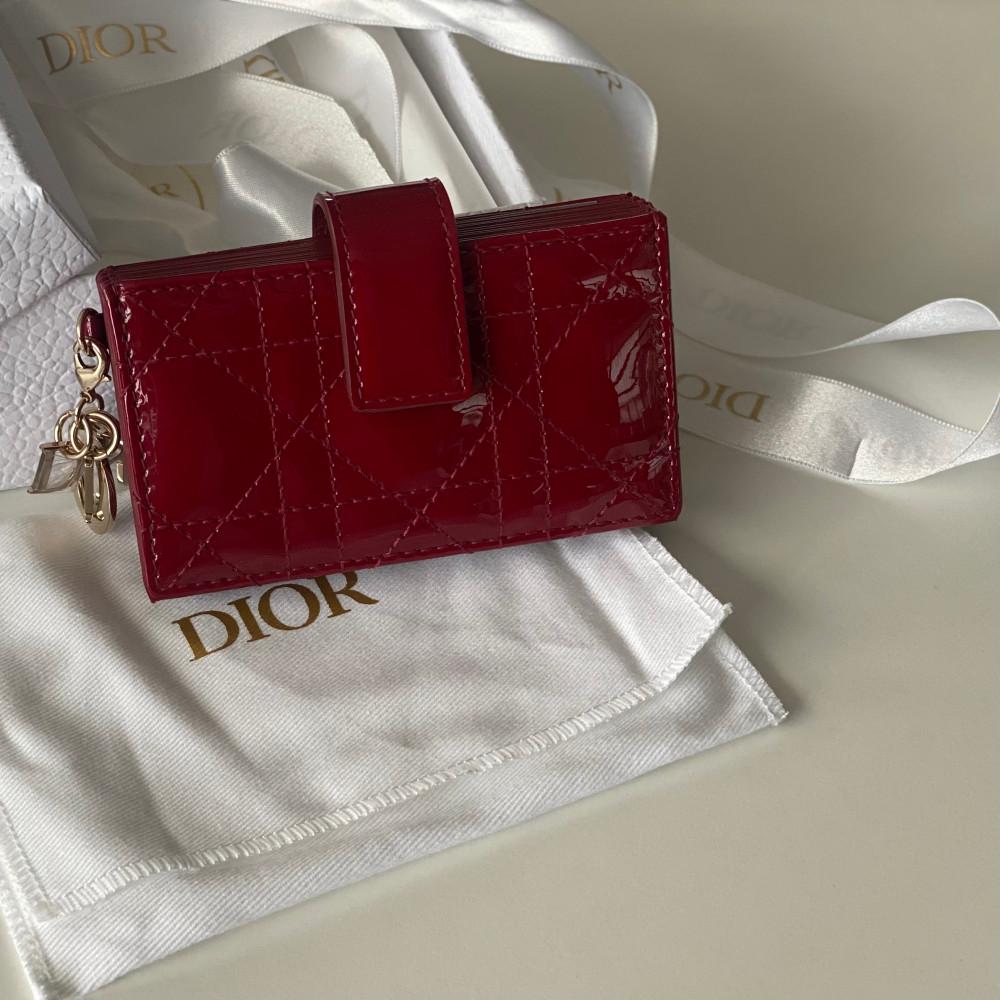 크리스챤 디올 레이디 디올 아코디언 카드지갑 S0074OVRB