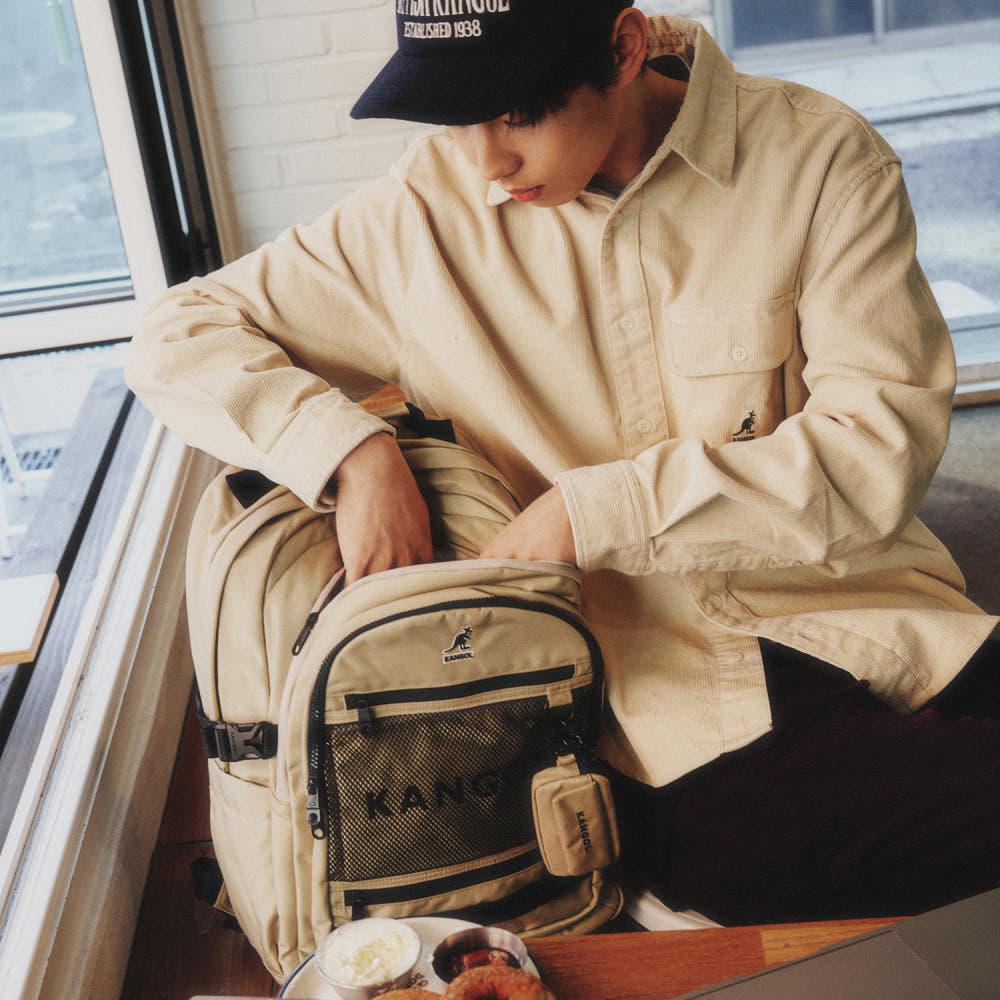 캉골 아이콘 퀀텀 백팩 1466 에크루 (텀블러 증정)