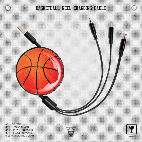 Basketball 1in3 릴 충전 케이블