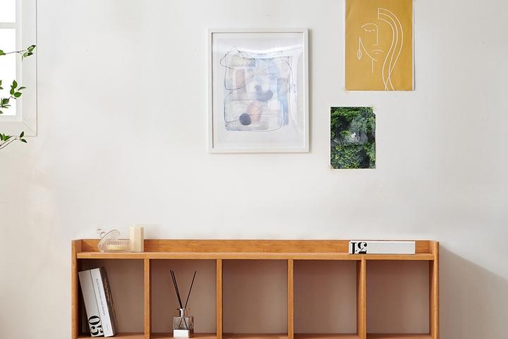 에디터의 서재 원목 베이직 오픈책장 5x1 3colors_J100