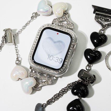 이츠라이프 애플워치 하트통통 큐빅 스트랩 8 7 6 se 2