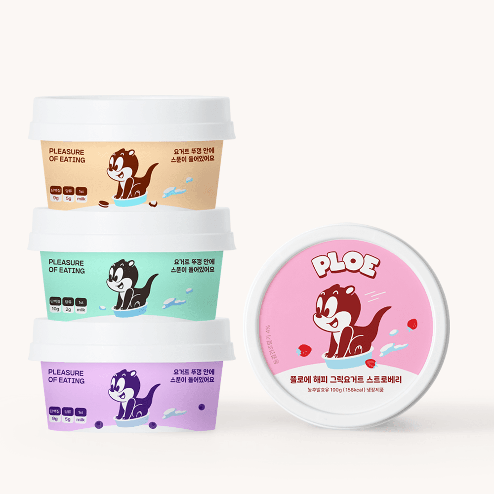 플로에 해피 그릭요거트 4종