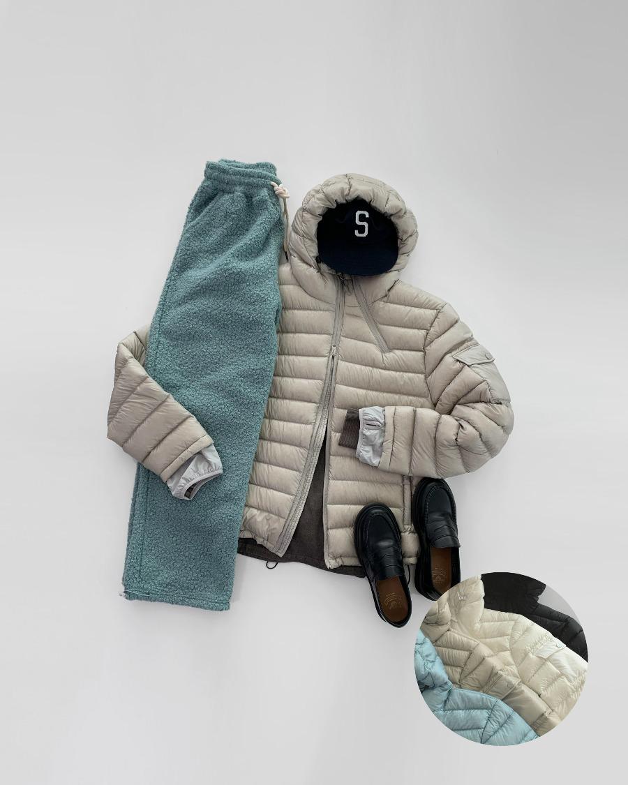 에브트 시어 덕다운 경량 패딩