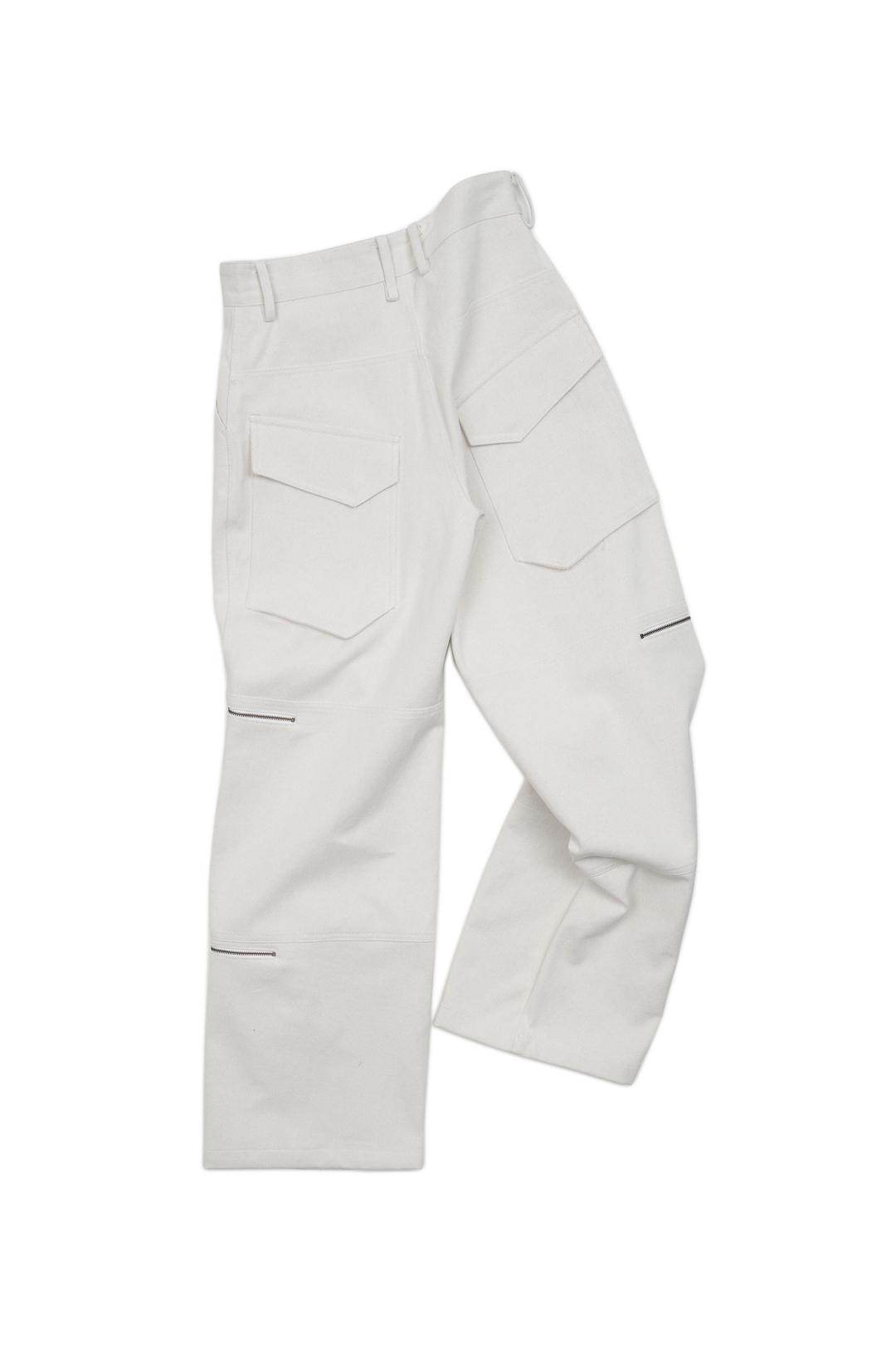 Labor Zipper Pants _ White