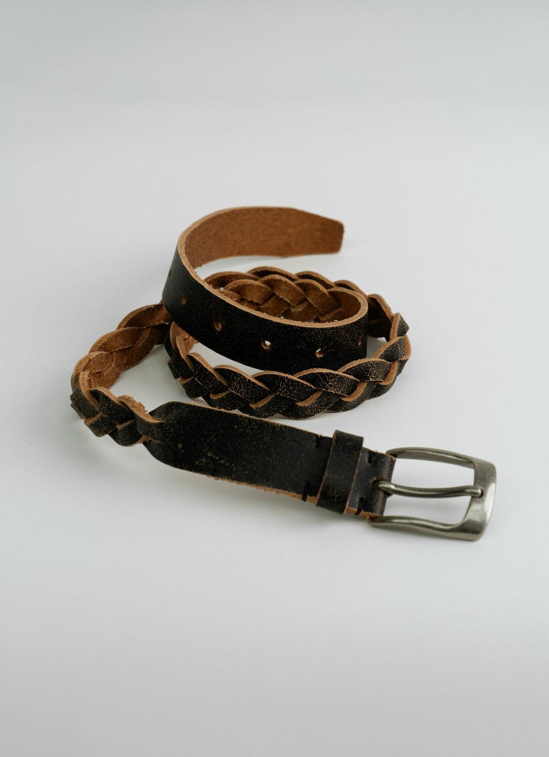 25FW TWIST BELT / DARK BROWN