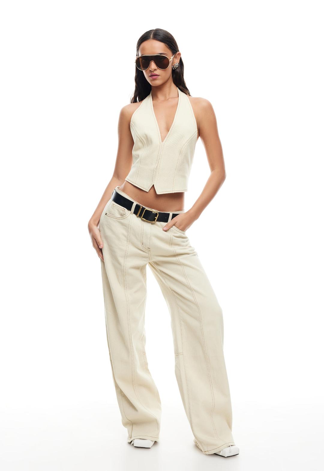 JE SUIS HALTER  - ECRU - XXS / ECRU