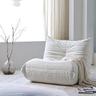 TIFLON Fireside Chair,Lazy Floor Sofa Couches,Teddy Velvet Lounge Chair, Accent Couch,Corner Chair Sofa for Living Room Bedroom Salon Office (Beige, 1Seat)