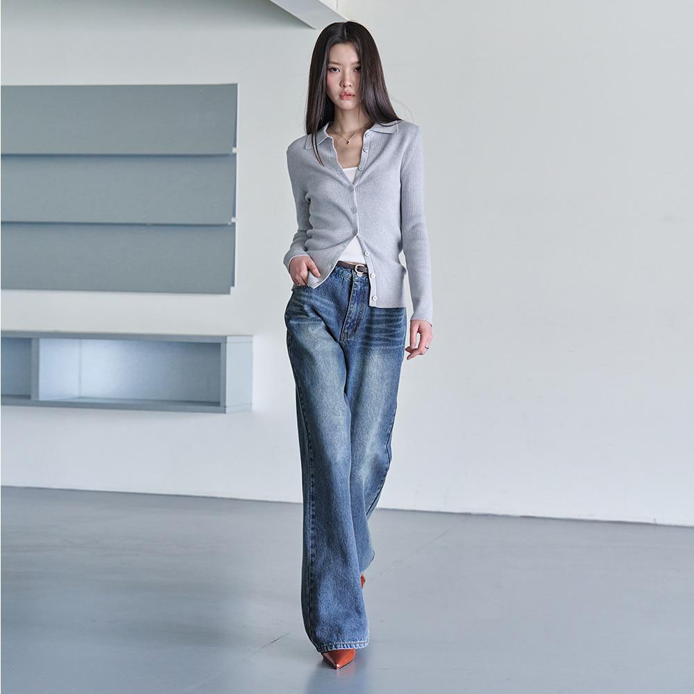 [12월30일예약배송][W]Signature Semi Flared Jeans DCWPT002BlueB