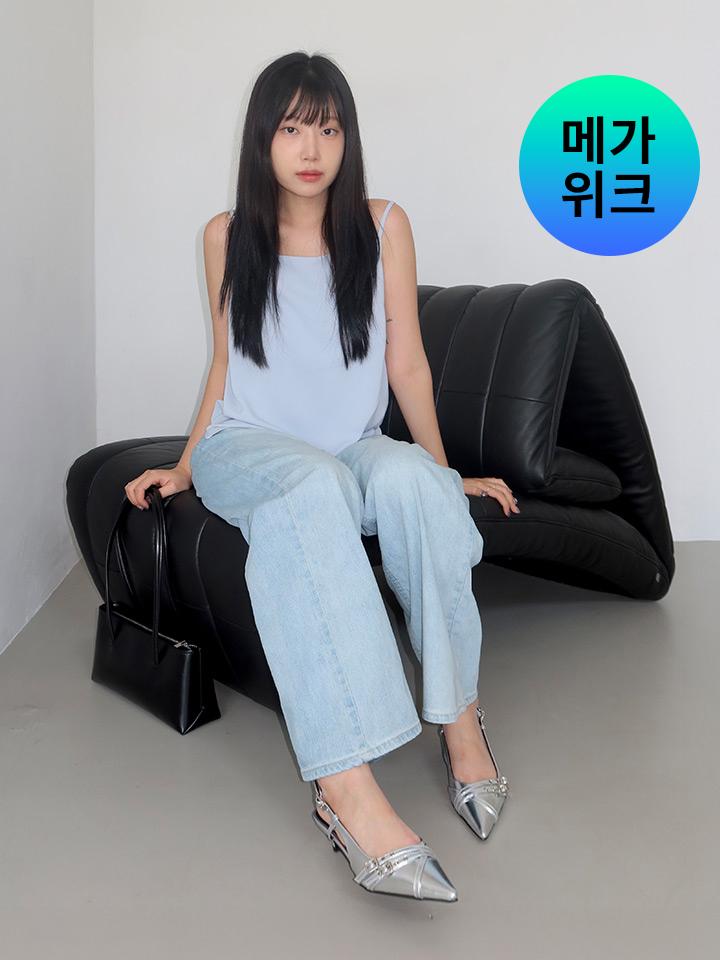 슈펜 [미희PICK] 스틸레토 트리플 버클 슬링백 구두 4CM (HPWWVFA101 RE) HPWWVFS404
