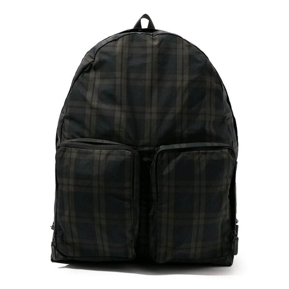 아미아칼바 폴리에스테르 백팩 체크패턴
