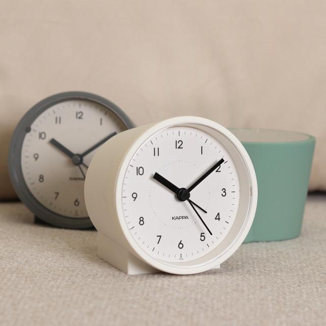 카파 심플 무소음 탁상시계 모던 인테리어 전자음 알람시계