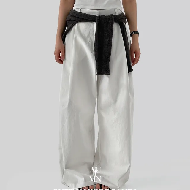 [made]버튼와이드팬츠