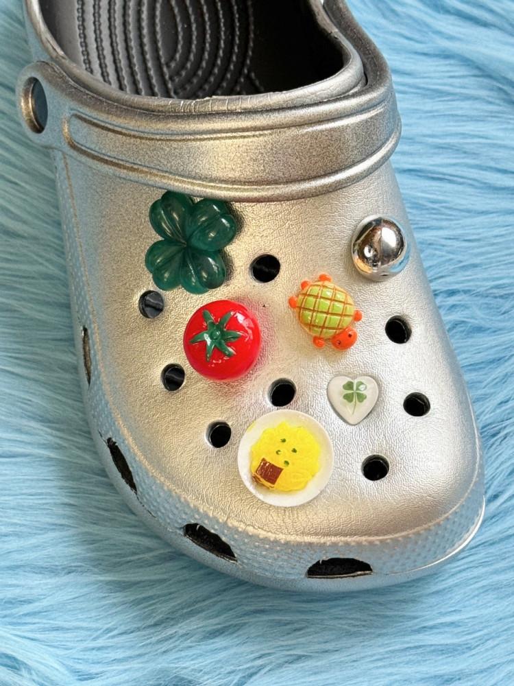 행운 거북이 샌들 꾸미기 신꾸 신발 장식 단추 참 (6개 1SET)