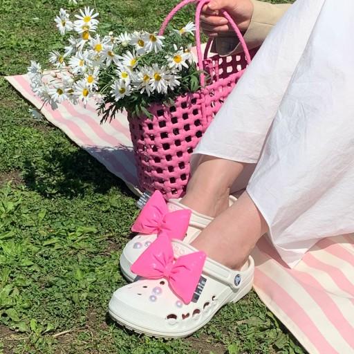 💖무배/크록스 꾸미기💖글로시리본 지비츠