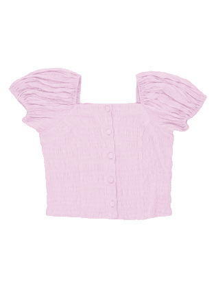 소매볼륨 도비 블라우스 VOLUME SLEEVE BLOUSE