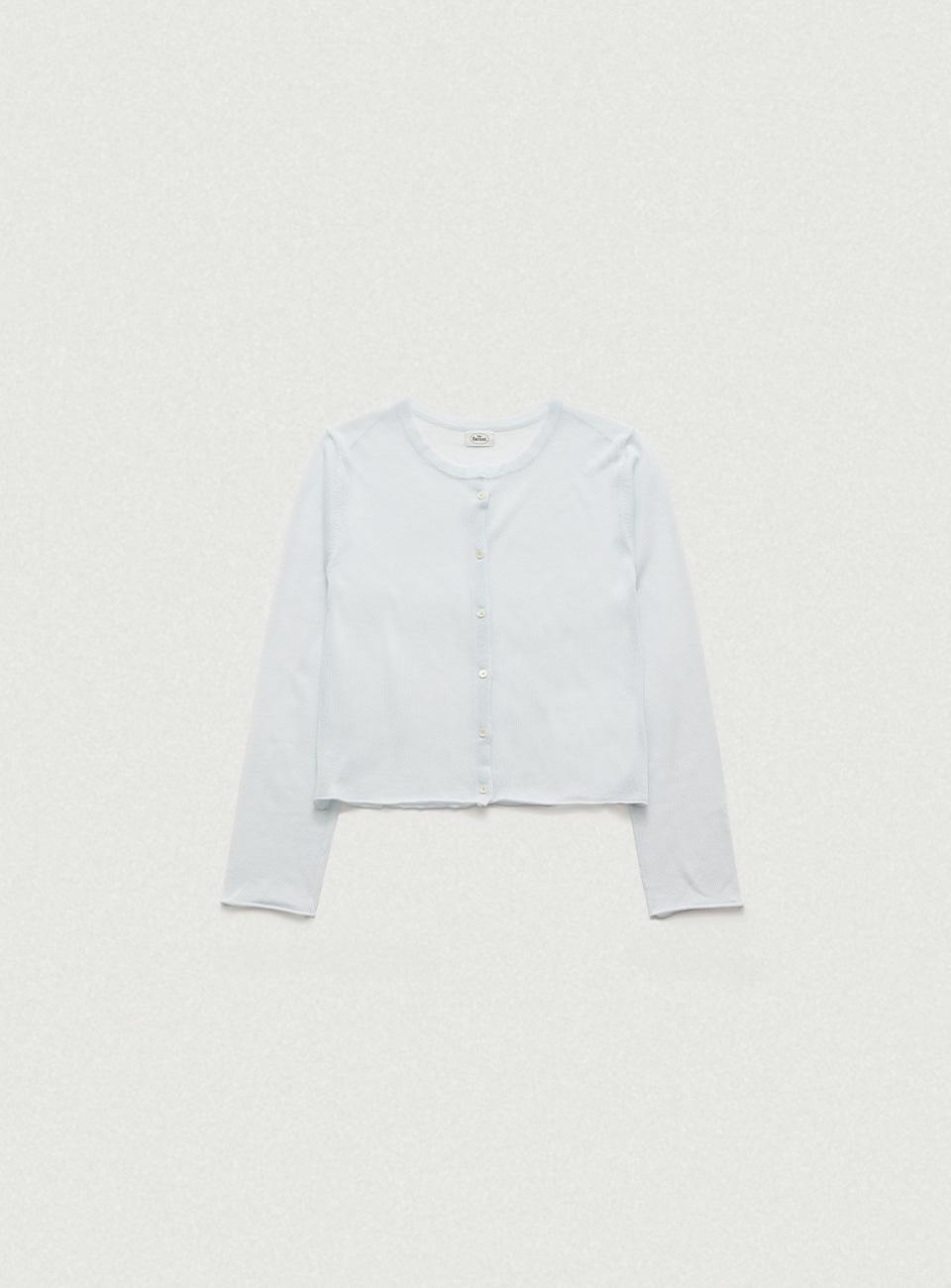 Hyled Linen Button Cardigan_Light Blue [6월 중순 순차 배송]