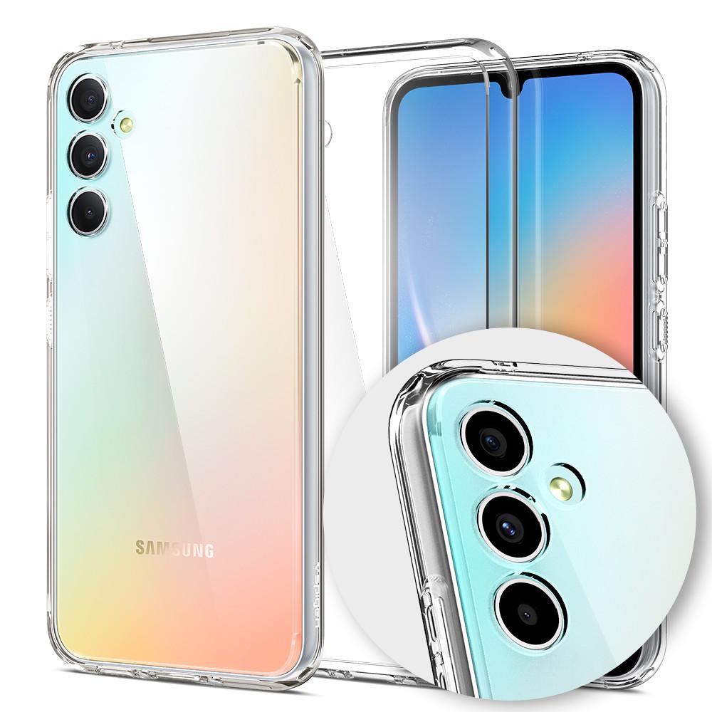 갤럭시A34 케이스 투명 하드 변색에 강한 케이스 울트라하이브리드