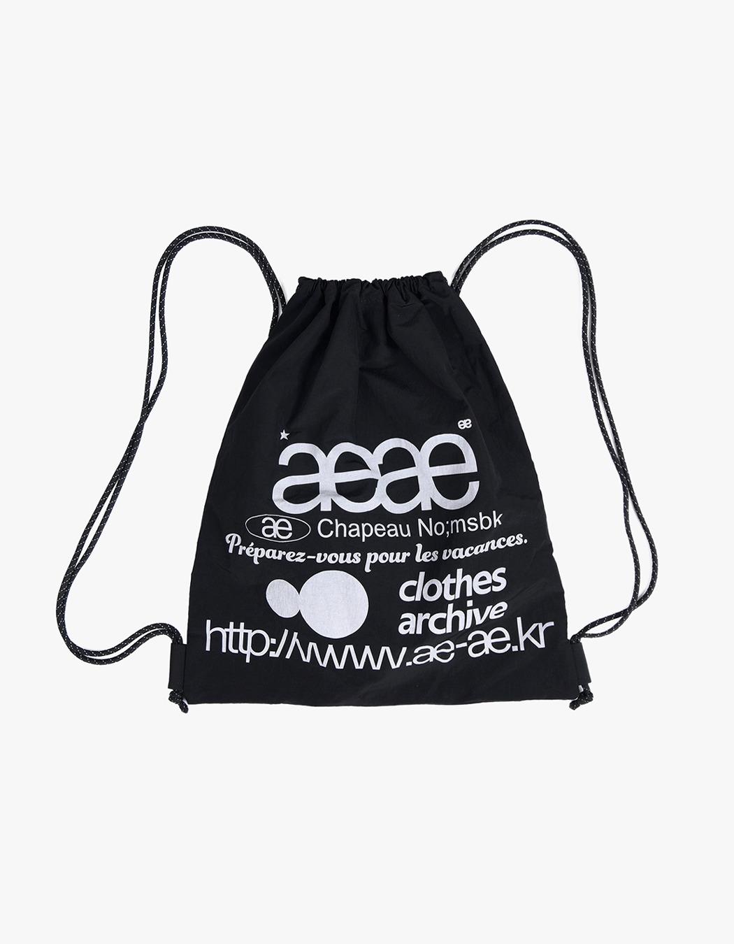 Web Logo Gym Sack - Black