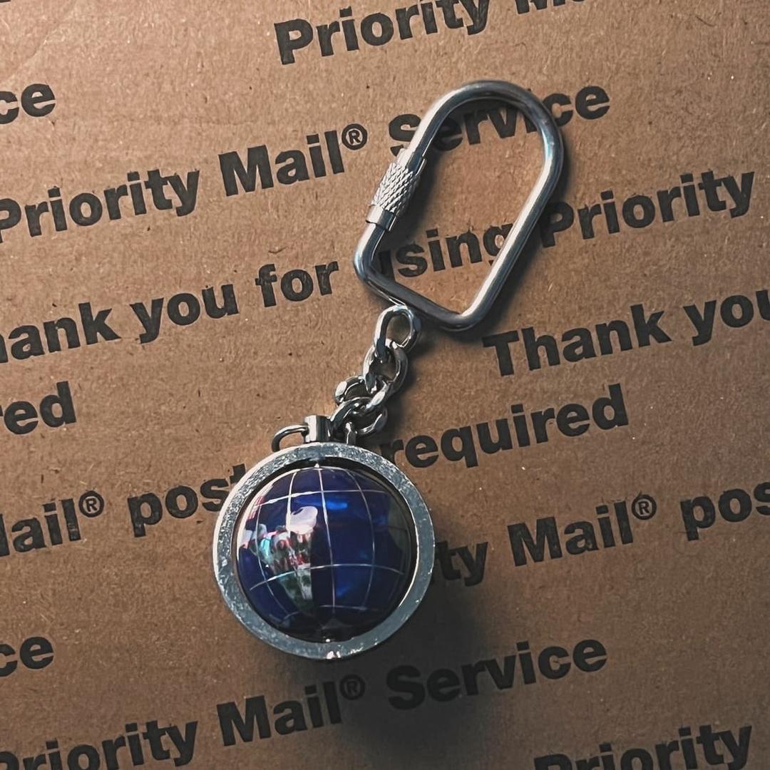 80’s vtg globe keyring | 후루츠패밀리