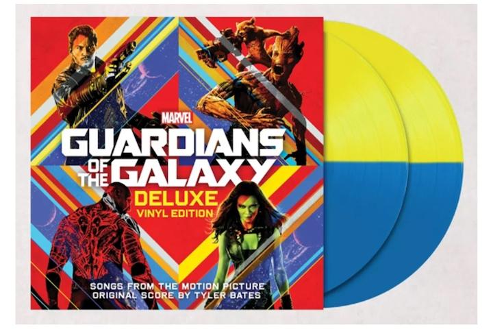 [해외] 마블 가디언즈 오브 갤럭시 디럭스 사운드트랙 한정판 컬러엘피 2장 스카이블루 레몬