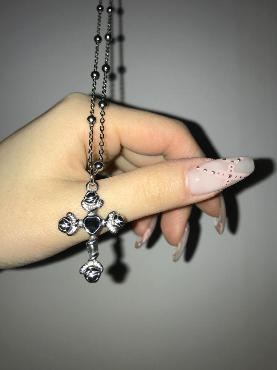 바로배송 antique cross necklace