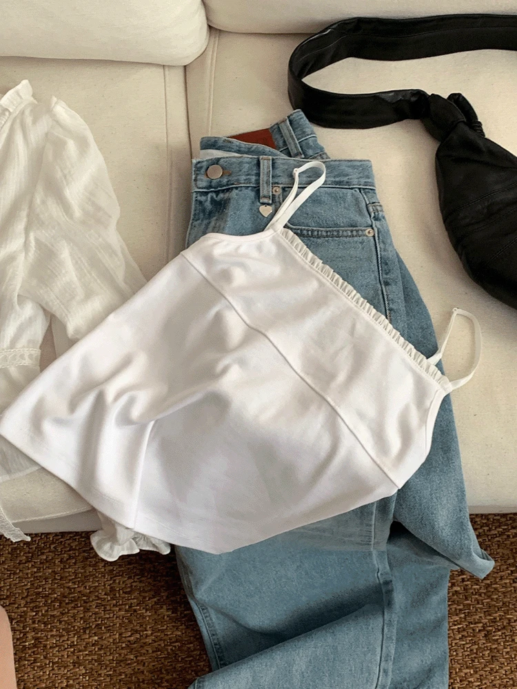 [🫧레이어드/끈조절가능🤍] 드리밍 레이스 나시