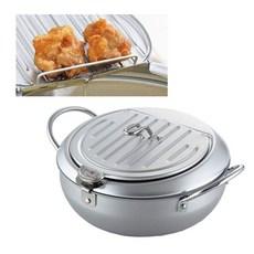 요시카와 튀김냄비 미락정 온도계 튀김망세트 20cm