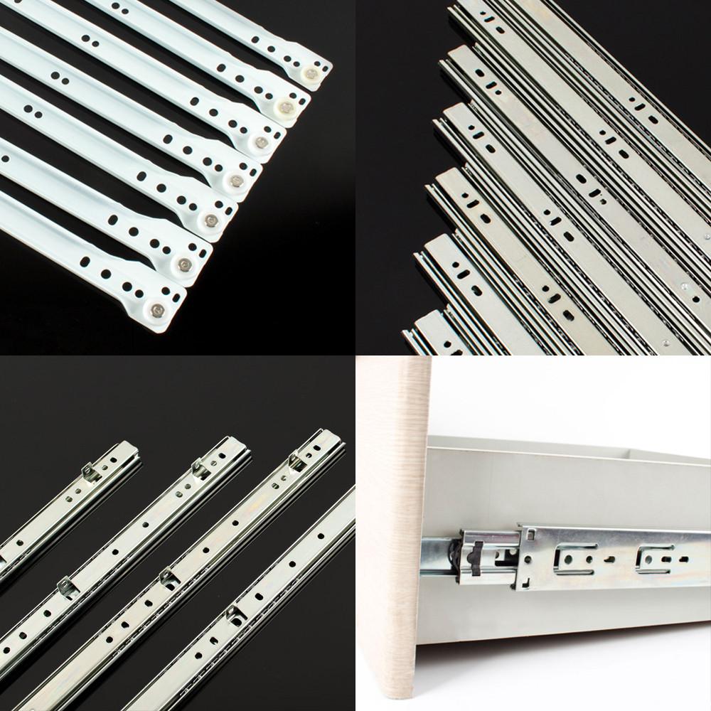 서랍레일 가구레일 3단 45폭 댐퍼 푸쉬 35폭 볼 레일 서랍장 싱크대 2단 날개형300