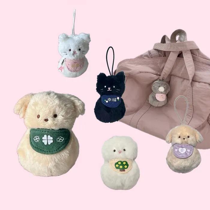 [+파우치 포장] 행운을 주는 돈돈즈 럭키참 이니셜 인형키링 33종 (행복 합격 금전운 건강 사랑)