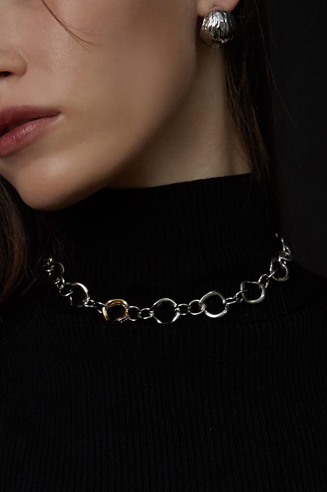 POINT CHAIN NECKLACE (2colors) AN422005