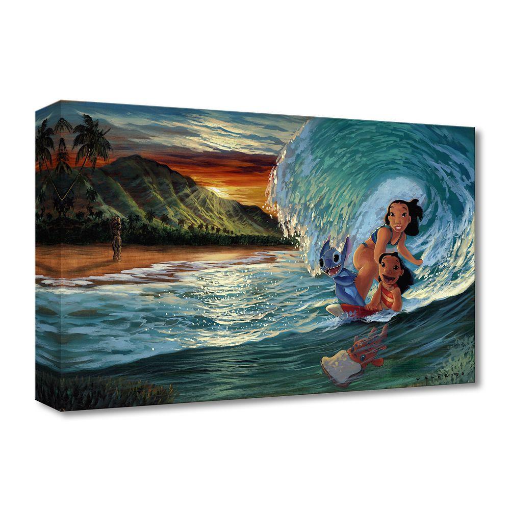 Lilo & Stitch ''Morning Surf'' Giclée on Canvas by Walfrido Garcia – Limited Edition | Disney Store