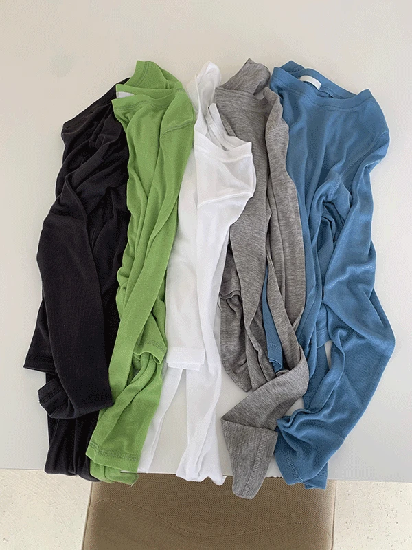 tencel layered tee (5color)