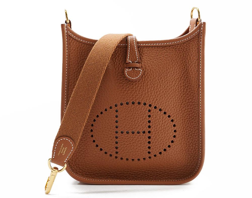 에르메스 미니 에블린 골드 금장 U