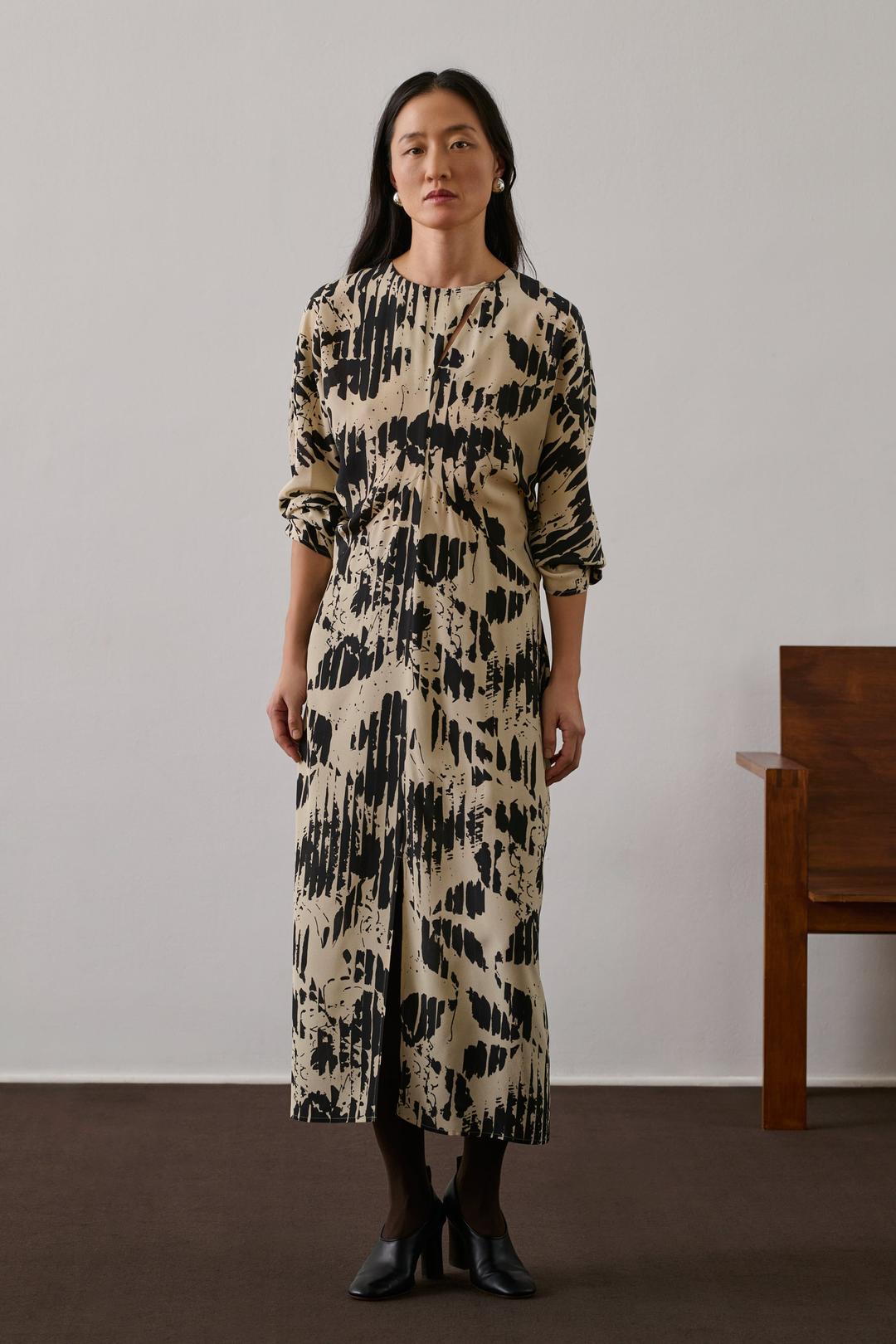 BLACK FRANCINE DRESS - 34