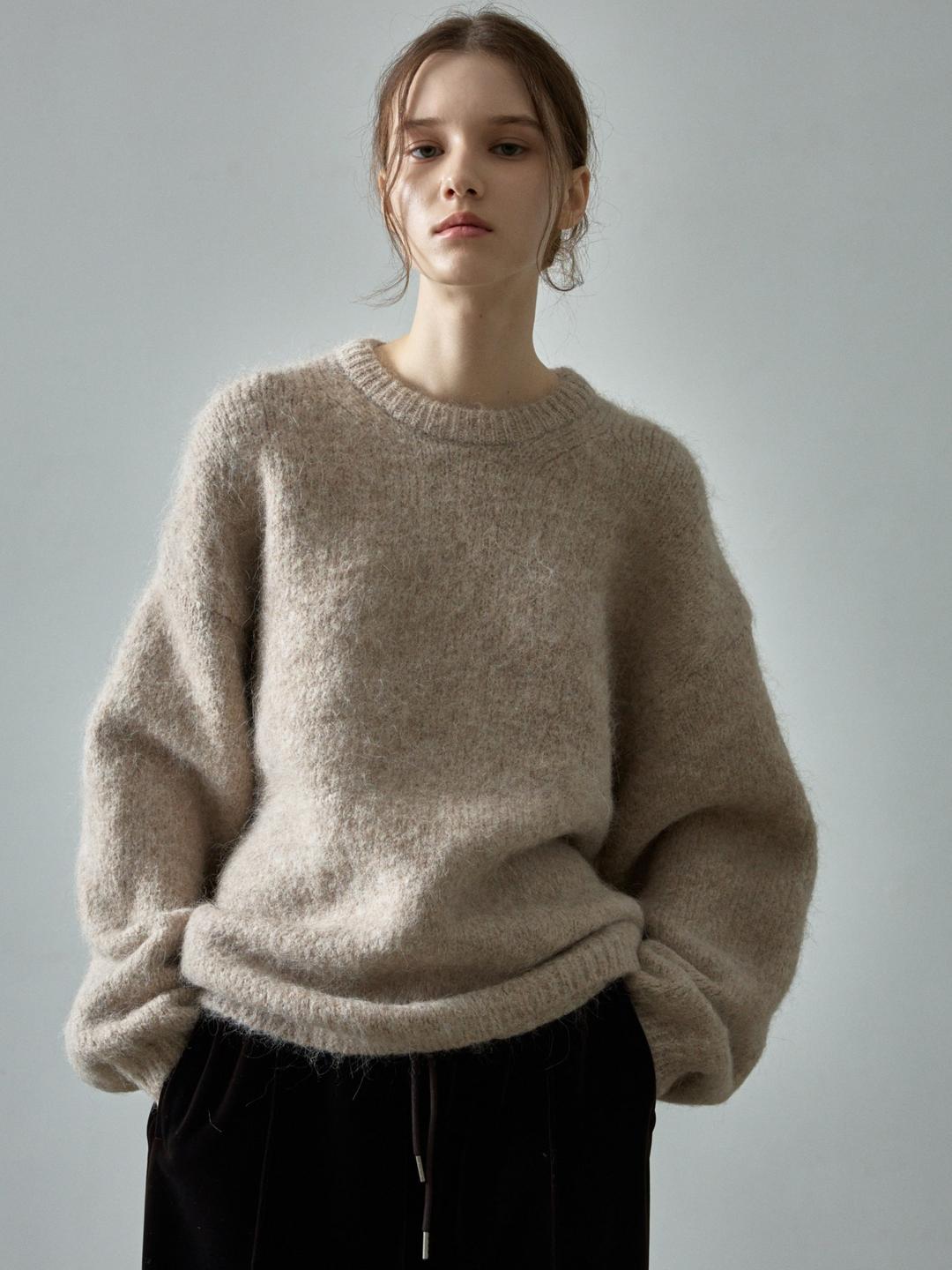 [리오더] Alpaca Cloud Sweater - Beige