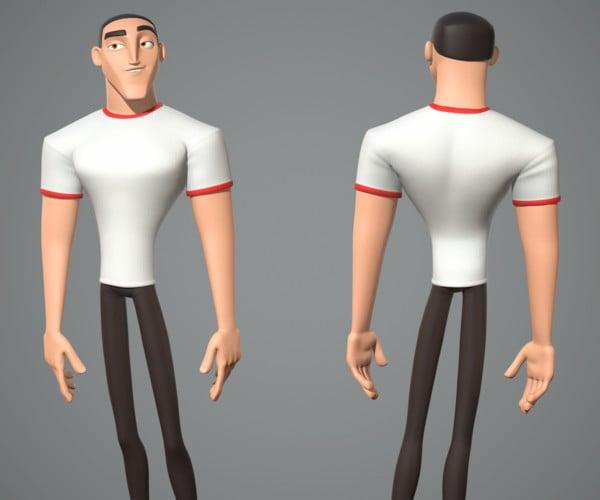 ArtStation - Cartoon male character Luke | Resources