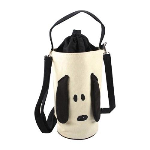 스누피 빅페이스 크림 물병 주머니 물통 보틀