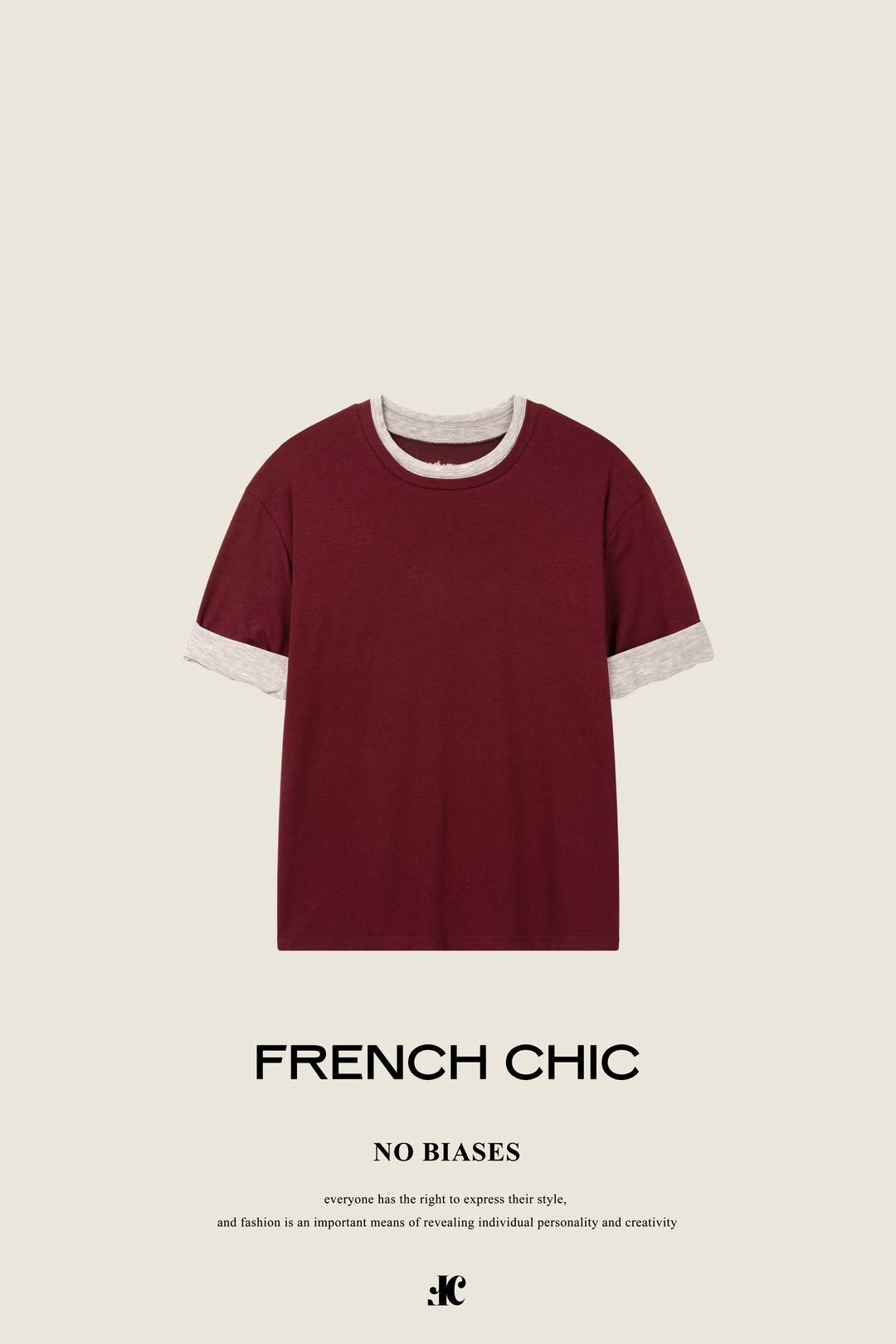 LEGER LAYERED T-SHIRTS (wine)