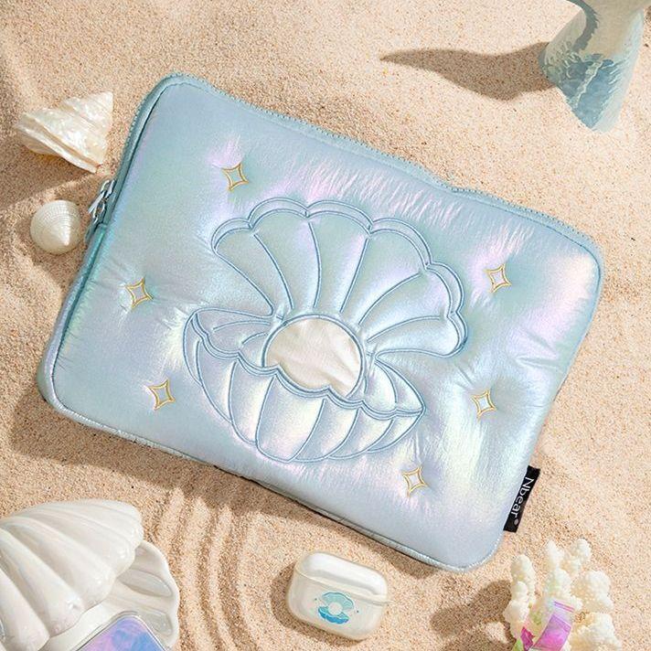 오션 펄 맥북 파우치 11 13 15 인치 노트북 아이패드