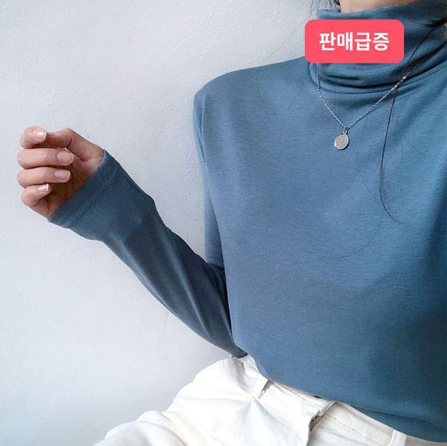(신상컬러추가/재진행) 후회안해 매일매일 기모 목폴라(8color)_버튼나인